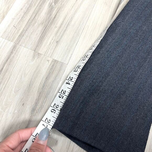 Christian Dior Blazer Men’s 42 Gray and Blue Herringbone Patterned Suit Jacket - Picture 11 of 11